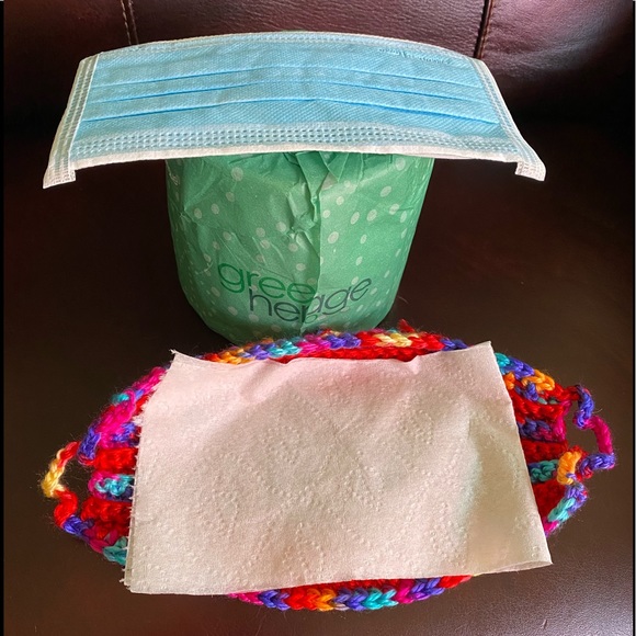 Hand-knitted Face Mask - Picture 6 of 9